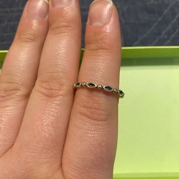 Gold and Silver Pandora Ring - Picture 3 of 3